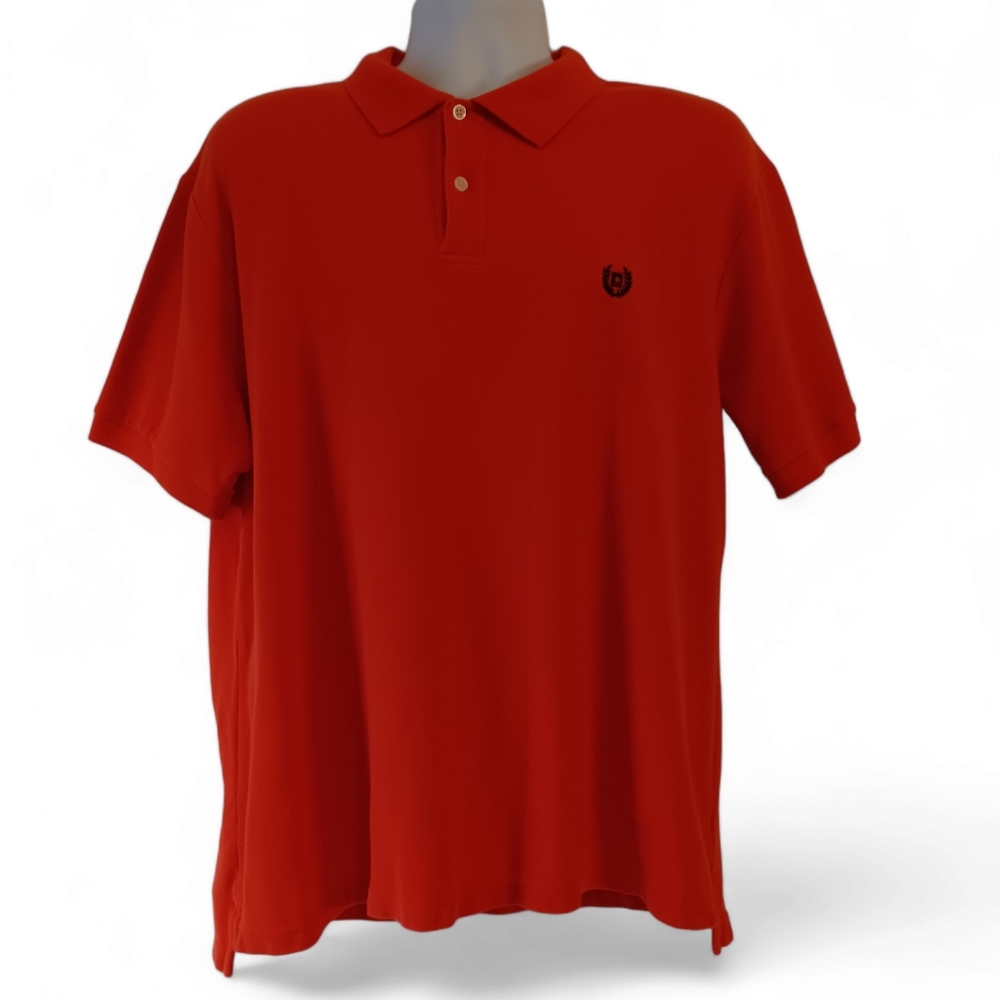 Chaps men's orange short-sleeve golf polo shirt size XL